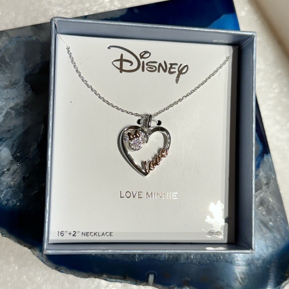 Disney Love Minnie Heart Pendant with 16” Necklace - Picture 4 of 8